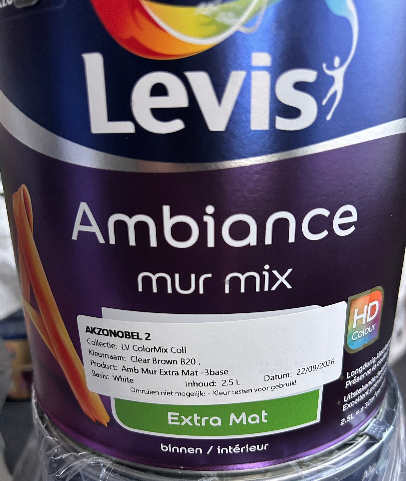 Levis ambiance muurverf, Minder dan 5 liter, Ophalen, Nieuw, Verf