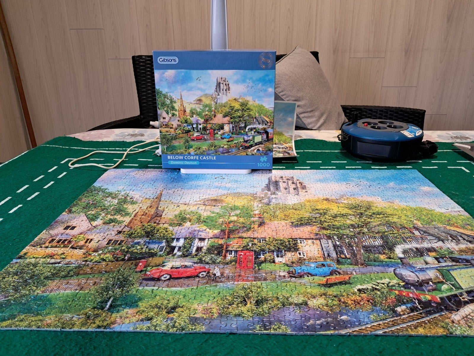 Puzzels van 1000stukjes, Ophalen