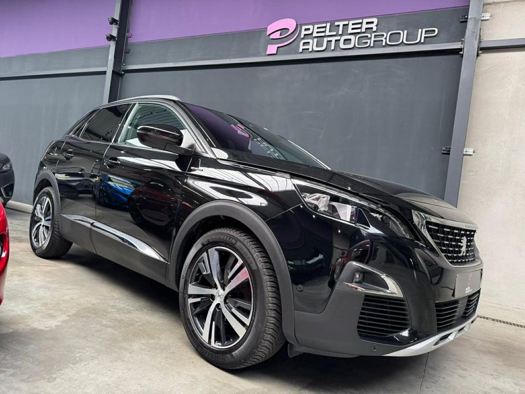 Peugeot 3008 1.2PureTech GT Line Automaat GPS Pano dak, Auto's, Peugeot, Euro 6, 0 kg, Zwart, Grijs