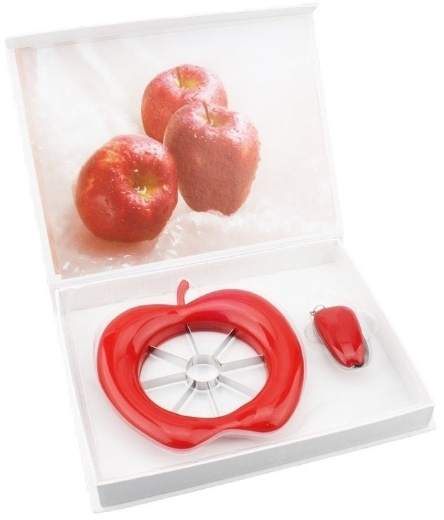 Appel schil/snij set 2dlg. Nieuw in geschenkverpakking, Overige typen, Nieuw, Ophalen of Verzenden, Rood