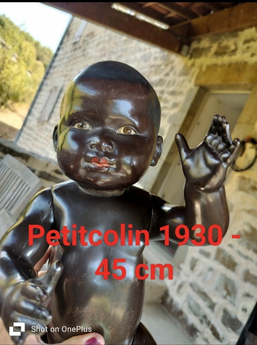 Antieke grote pop 1930 Petitcolin 45 cm, Collections, Enlèvement ou Envoi, Poupée