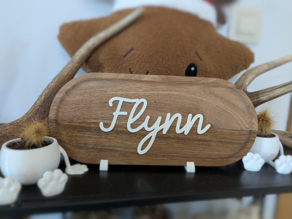 Gepersonaliseerd houten naamplaatje, Huis en Inrichting, Ophalen of Verzenden, Nieuw