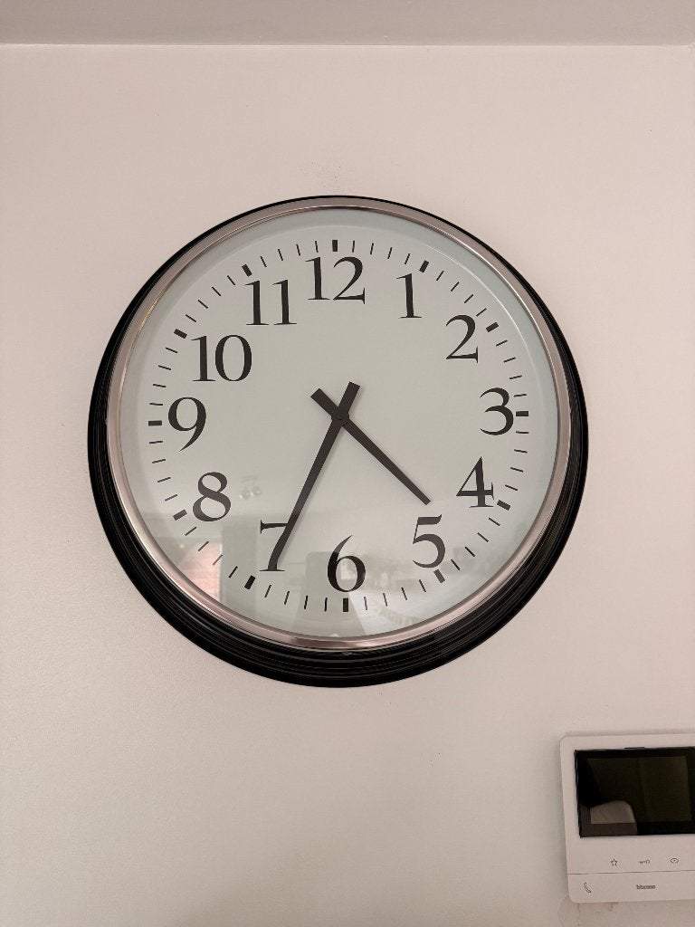 Grote wandklok diameter 55cm, Ophalen, Wandklok, IKEA, Stil uurwerk