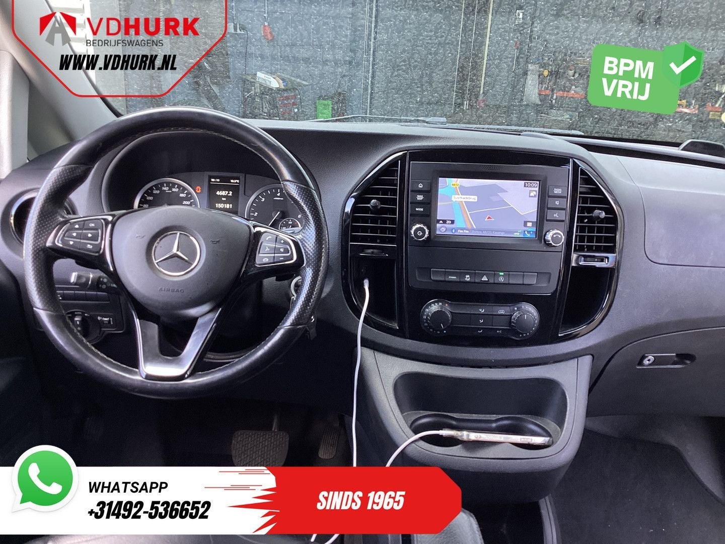 Mercedes-Benz Vito 116 CDI Aut. DC Dubbel Cabine Leder/ Stoe, Auto's, Automaat, Parkeersensor, Mercedes-Benz, Diesel