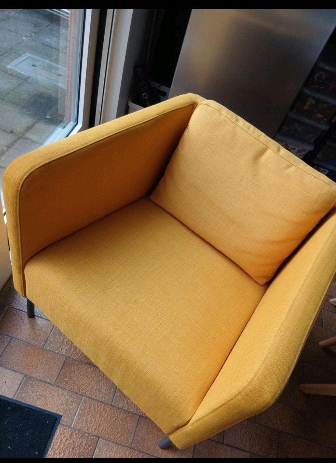 Fauteuil Ekero jaune, Huis en Inrichting, Fauteuils, Ophalen, Gebruikt