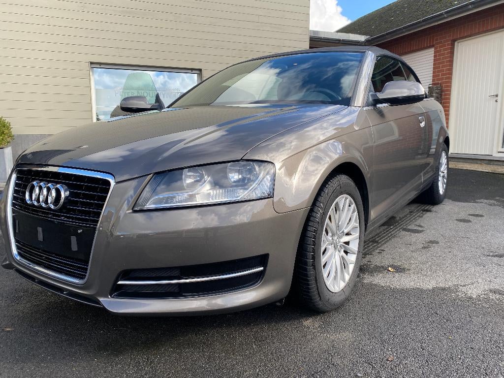 Audi A3 Cabrio 100.500 km/ leer / uitstekende staat/zuinig, Auto's, Audi, Zwart, Leder, Particulier, Parkeersensor