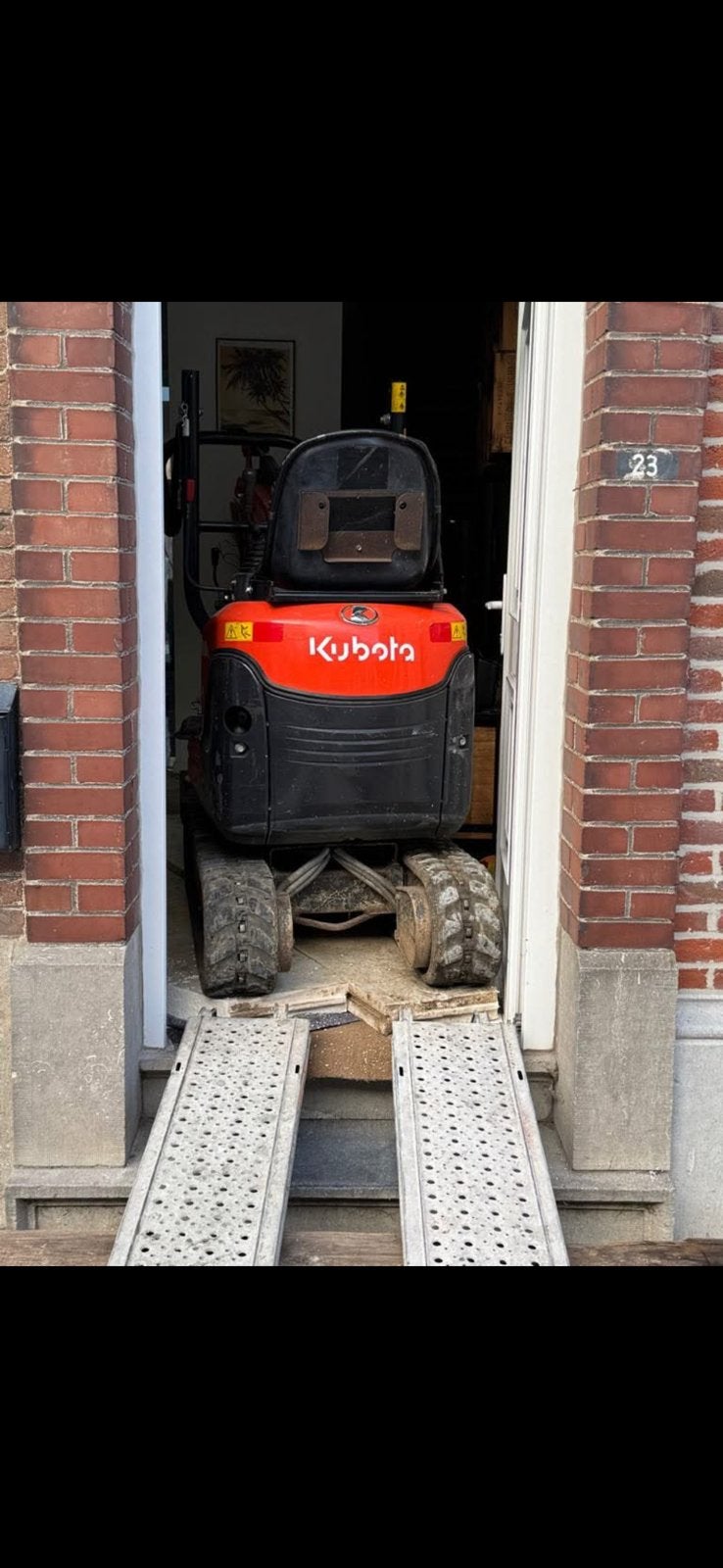 Terrassement/mini pelle Kubota, Jardin & Terrasse, Tondeuses autoportées, Enlèvement ou Envoi