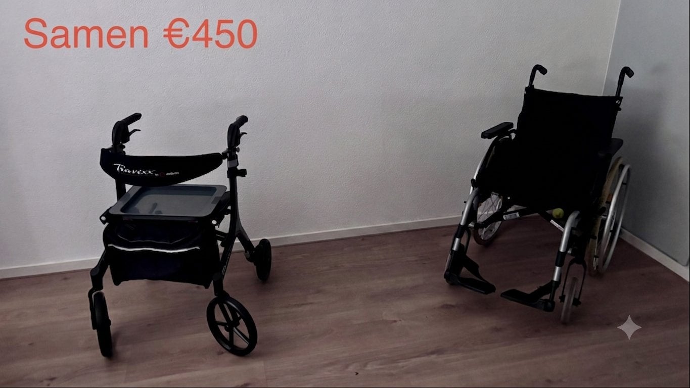 Inklapbare Rolstoel Breezy basix 2 met kussen, Divers, Chaises roulantes, Enlèvement, Pliant, Comme neuf