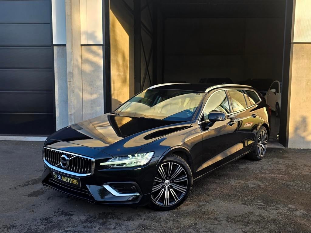 V60 D4 Inscription 190PK Autom Leder Camera Carplay Garantie, Auto's, 4 cilinders, 1969 cc, Beige, Leder