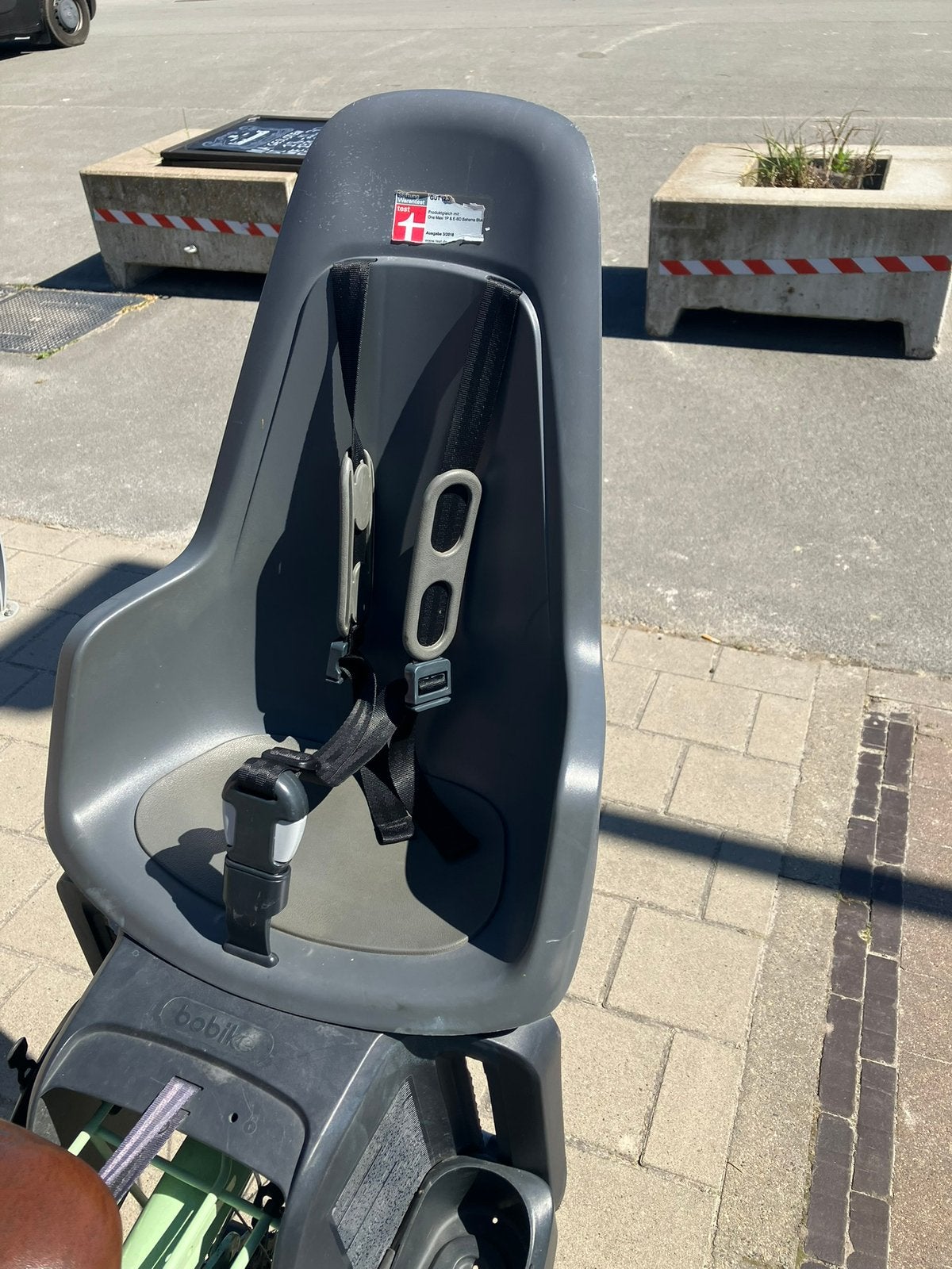 Fietsstoel Bobike, 0 à 18 kg, Repose-pieds, Comme neuf, Enlèvement