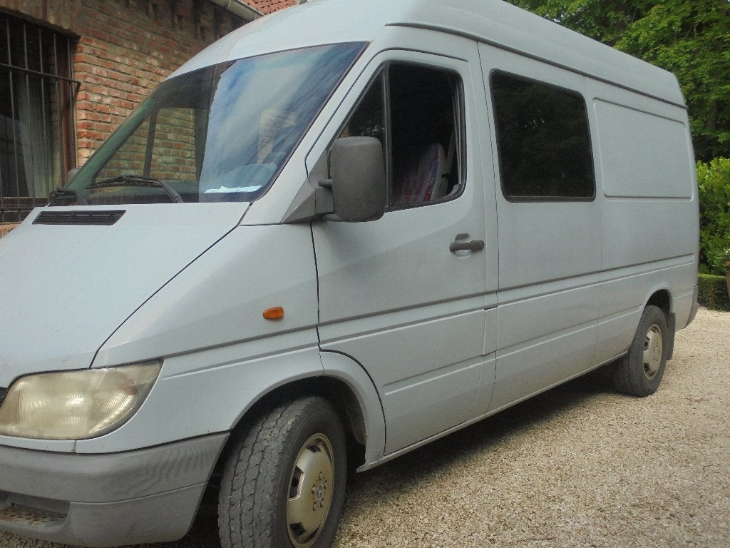 Mercedes Sprinter 313CDI à cabine double, Autos, Argent ou Gris, Achat, Boîte manuelle, Mercedes-Benz