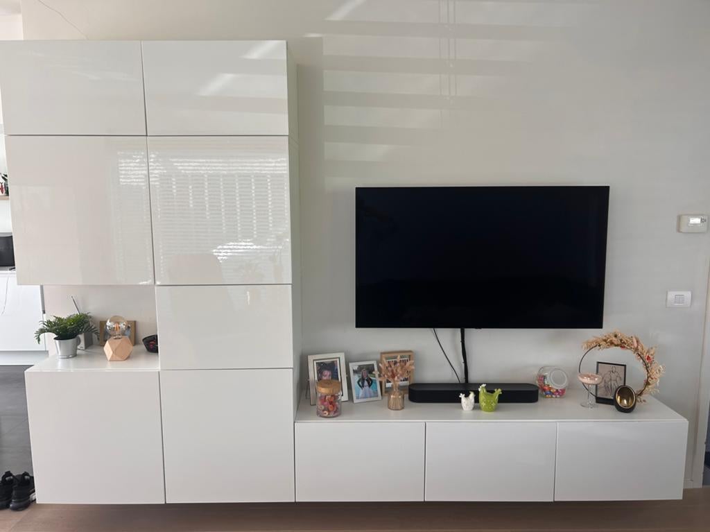 Kastencombinatie bestaande uit twee kasten (Ikea Besta), Huis en Inrichting, Ophalen, Overige materialen, 150 tot 200 cm, Zo goed als nieuw