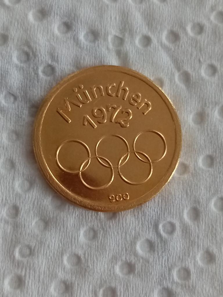 Allemagne 1972 1 Penny Olympique en Or prfr., Timbres & Monnaies, Monnaies | Europe | Monnaies euro, Enlèvement ou Envoi, Allemagne