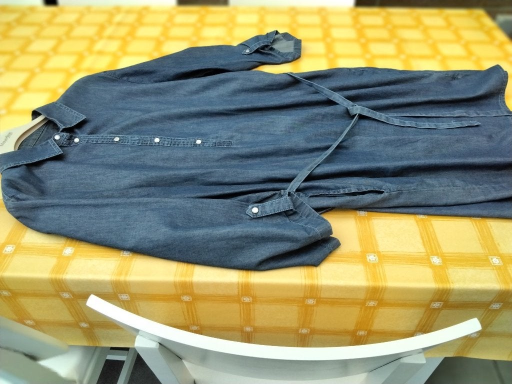 Leuk en tof Jeanskleed maat 48, Kleding | Dames, Jurken, ANDERE, Blauw, Maat 46/48 (XL) of groter, Ophalen of Verzenden