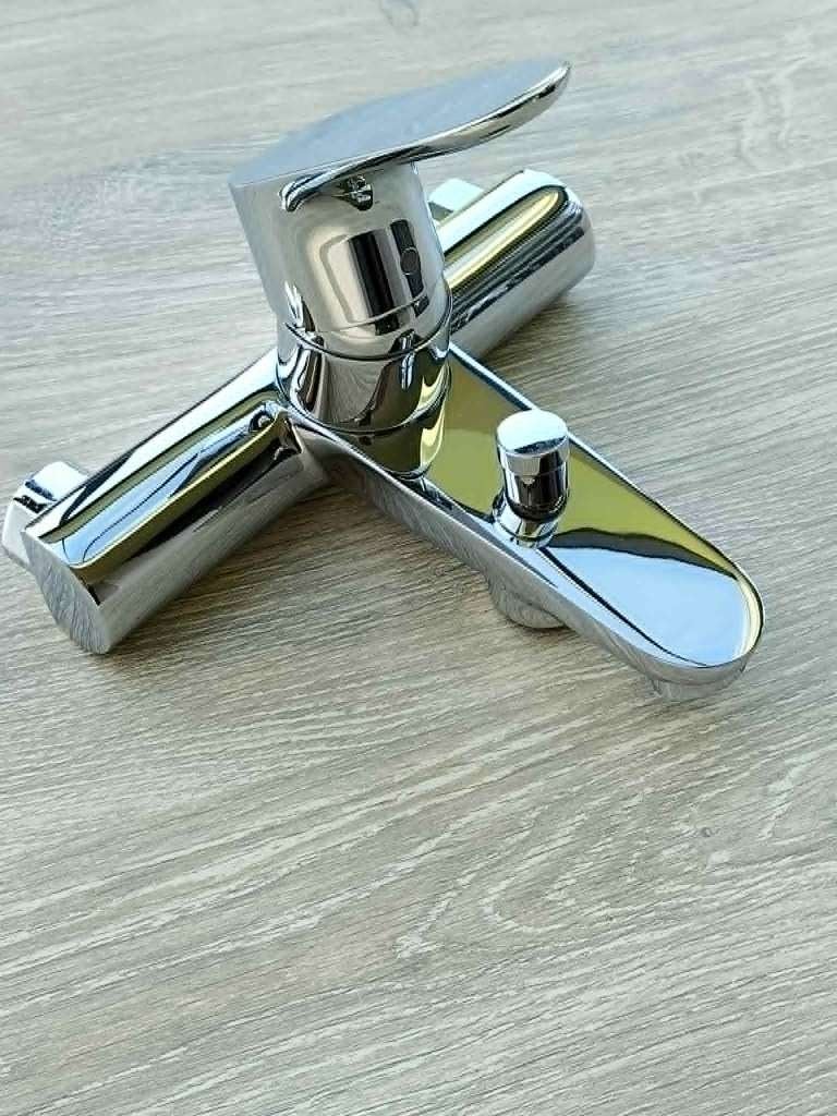 Badkraan Hansgrohe, Bricolage & Construction, Sanitaire, Enlèvement, Comme neuf, Chrome, Baignoire