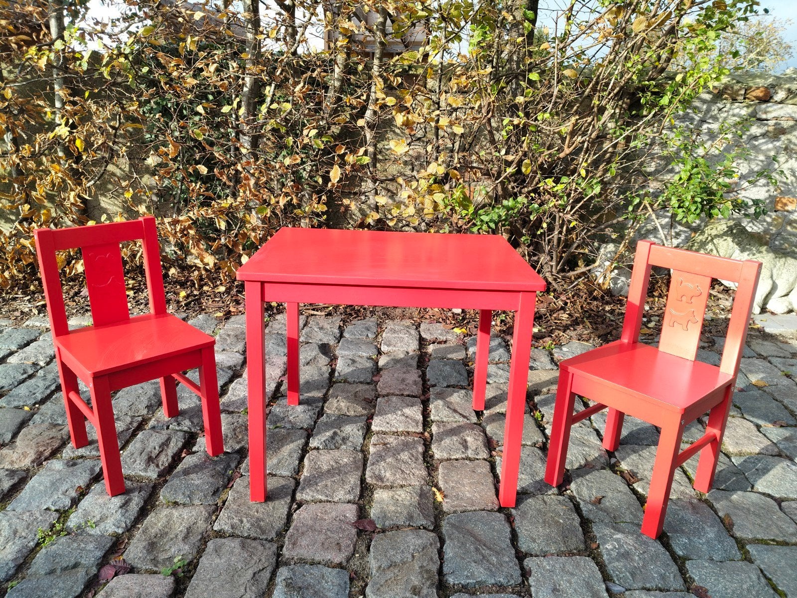Kinder tafel met stoeltjes, Ophalen, Gebruikt