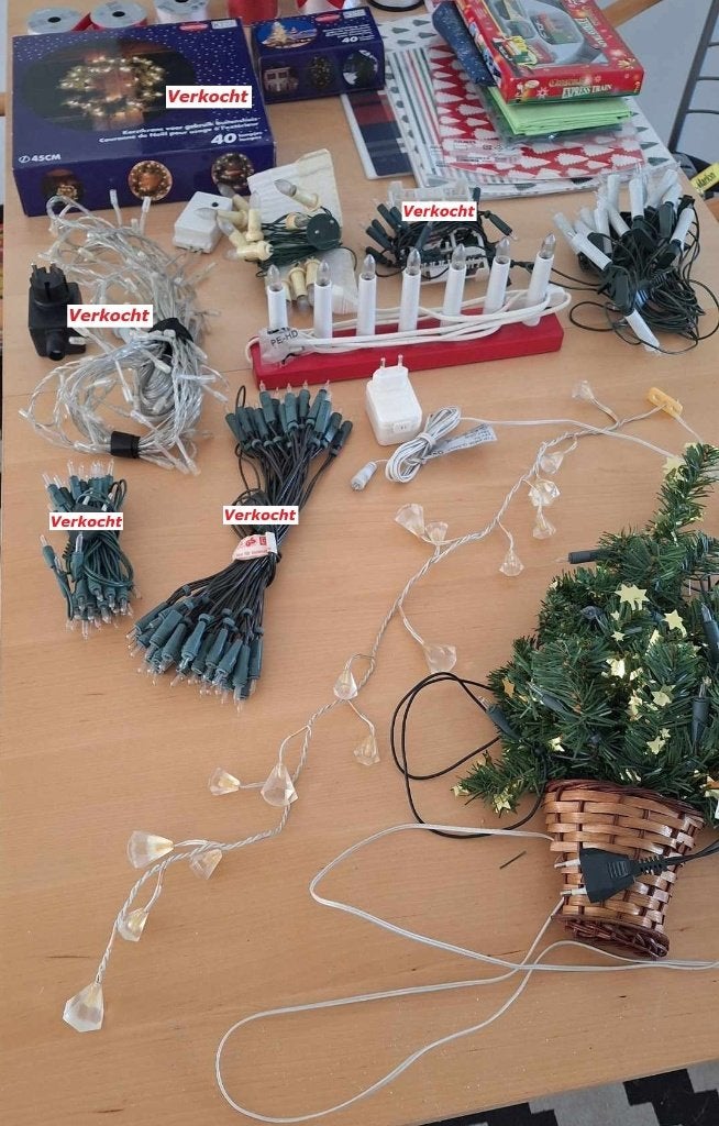 Te koop diverse soorten kerstverlichting (nieuw / gebruikt)., Diversen, Kerst, Ophalen of Verzenden, Zo goed als nieuw