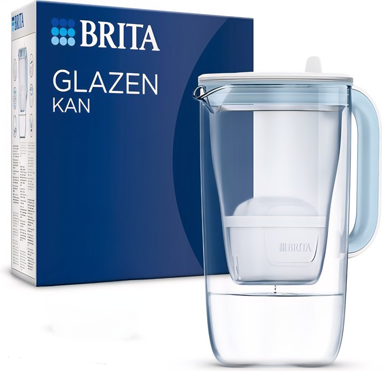 Carafe filtrante à eau en verre BRITA 2,5 L - Toutes les piè, Enlèvement ou Envoi, Verre, Bleu