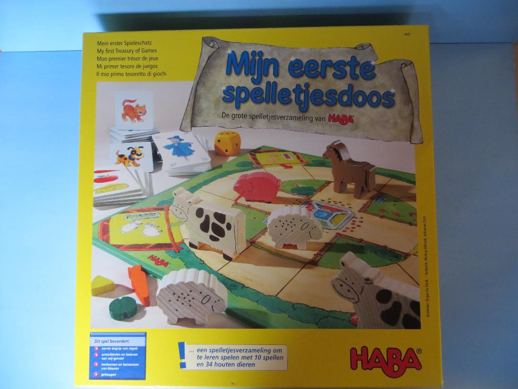 Mijn eerste spelletjesdoos (HABA), Kinderen en Baby's, Speelgoed | Educatief en Creatief, Ophalen of Verzenden, Zo goed als nieuw