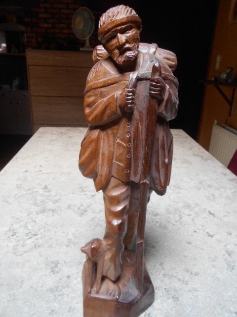 Belle statue en bois Equateur, Antiquités & Art, Art | Sculptures & Bois, Statue, Bois, Enlèvement ou Envoi, Fait main