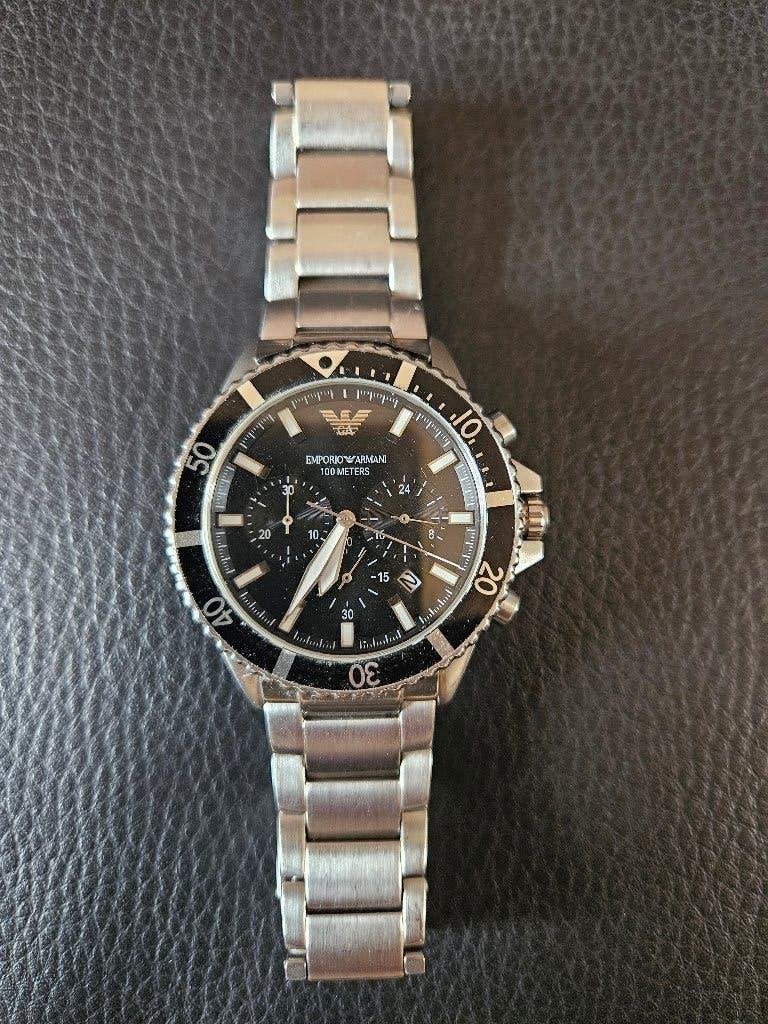 Montre EMPORIO ARMANI Renato AR2434, Bijoux, Sacs & Beauté, Montres | Hommes, Montre-bracelet, Autres marques, Enlèvement ou Envoi