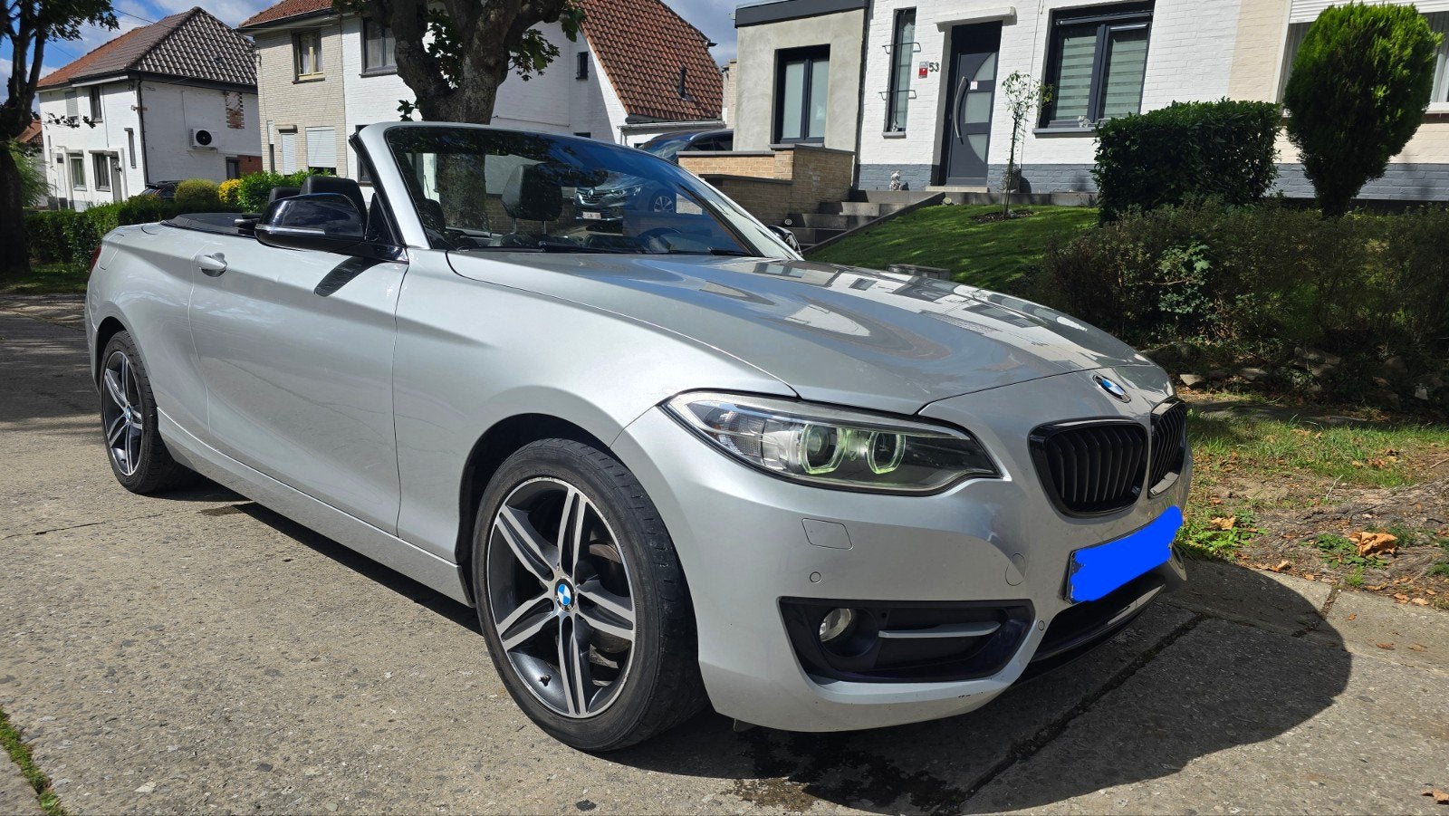 bmw 218D cabriolet FULL OPTION PRÊT À IMMATRICULER, Autos, BMW, Cuir, Euro 6, Noir, Diesel