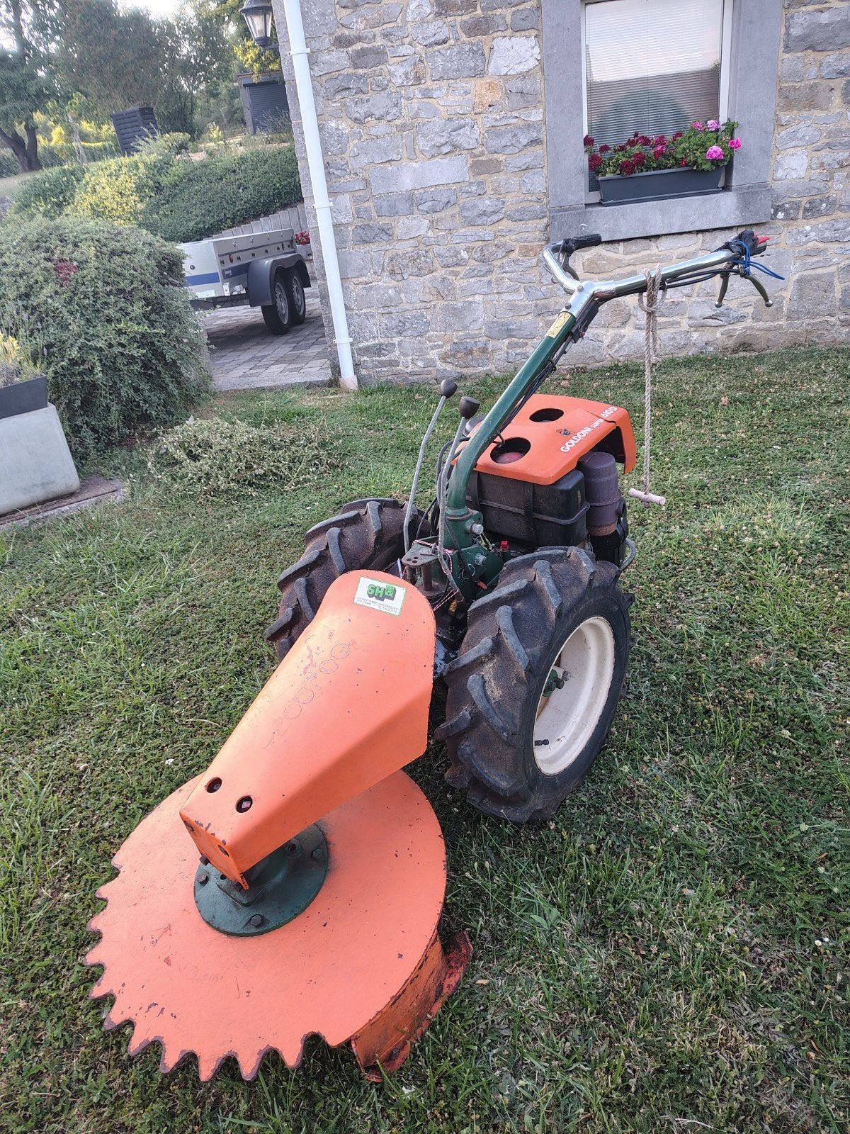 Motoculteur, Ophalen