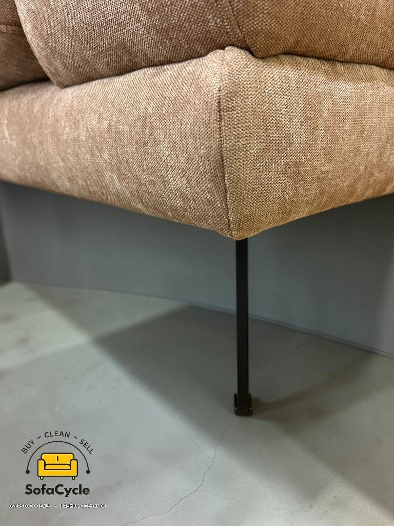 Fauteuil d'angle Luton rose taupe en tissu, angle R, Neuf, Enlèvement ou Envoi, SofaCycle VOF, Info@sofacycle.be