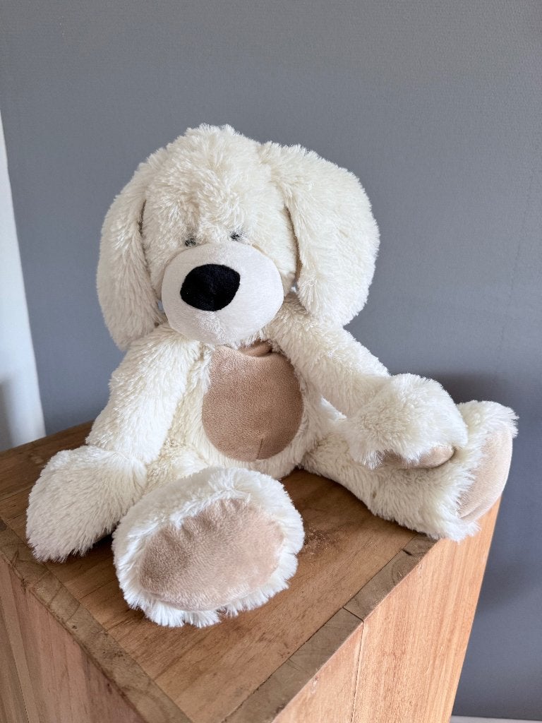 Warmies - Magnetronknuffel Dog White warmtekussen, Ophalen of Verzenden, Zo goed als nieuw