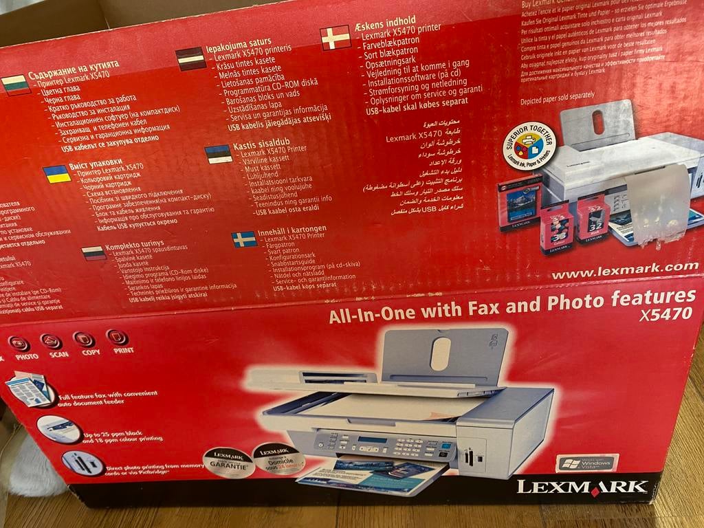 Lexmark X5470 multifunctionele printer nieuw in de doos, Ophalen, Faxen, Printer