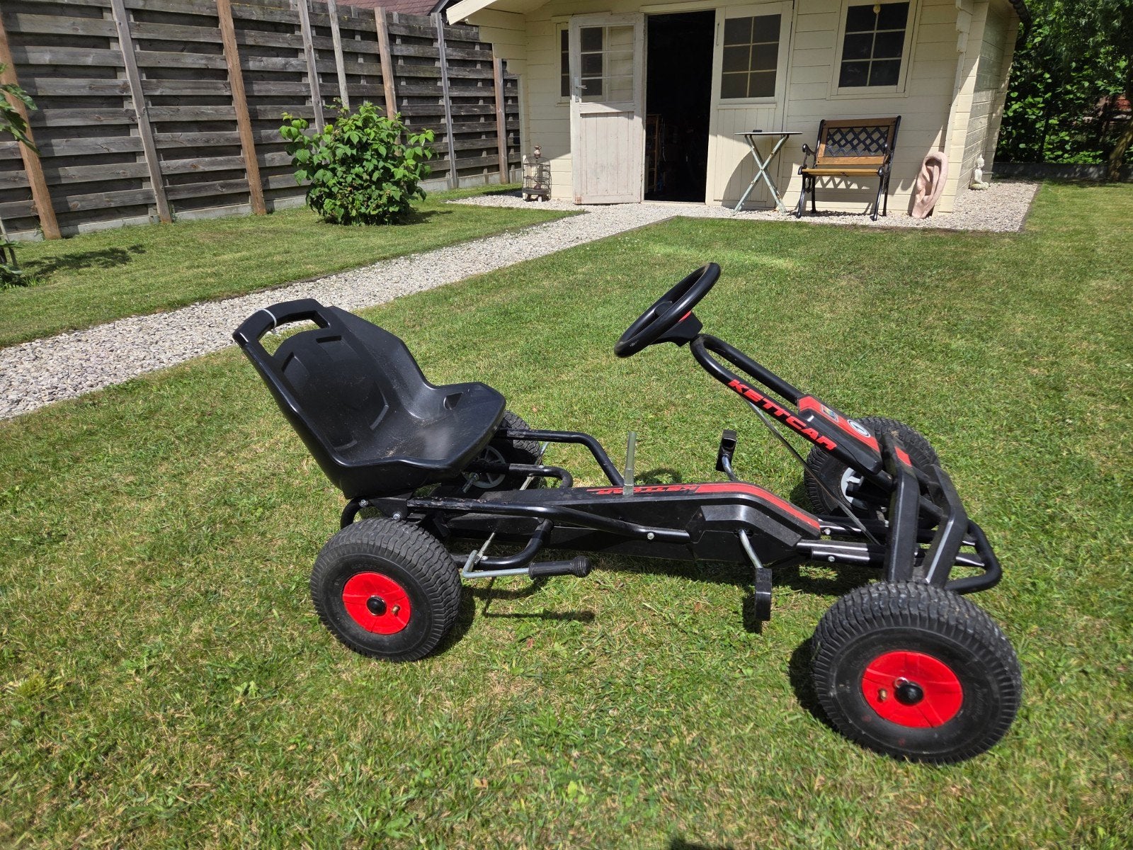 GO CART Volare Go Kart Racing Car zwart, grote uitvoering, Kinderen en Baby's, Speelgoed | Buiten | Skelters, Vrijloopautomaat