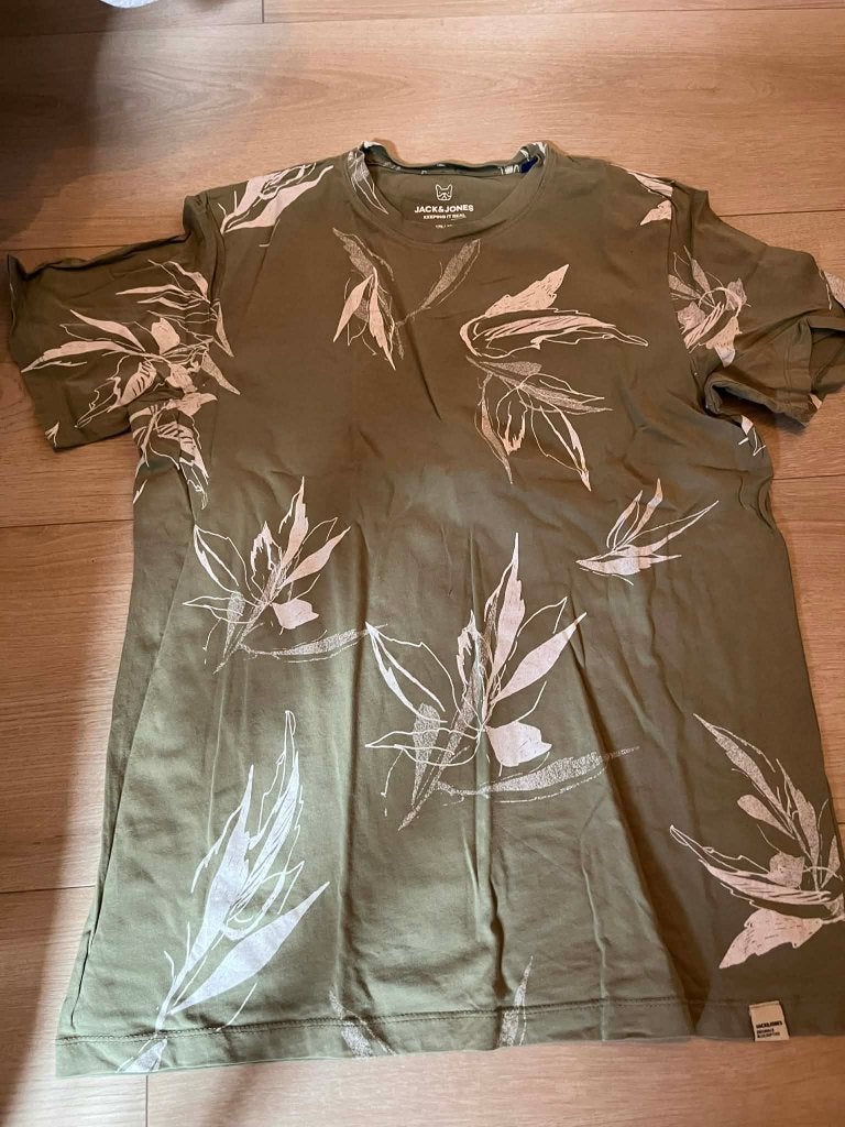 tshirt groen print jack jones 176, Kinderen en Baby's, Ophalen of Verzenden, Jack & Jones, Jongen of Meisje, Shirt of Longsleeve