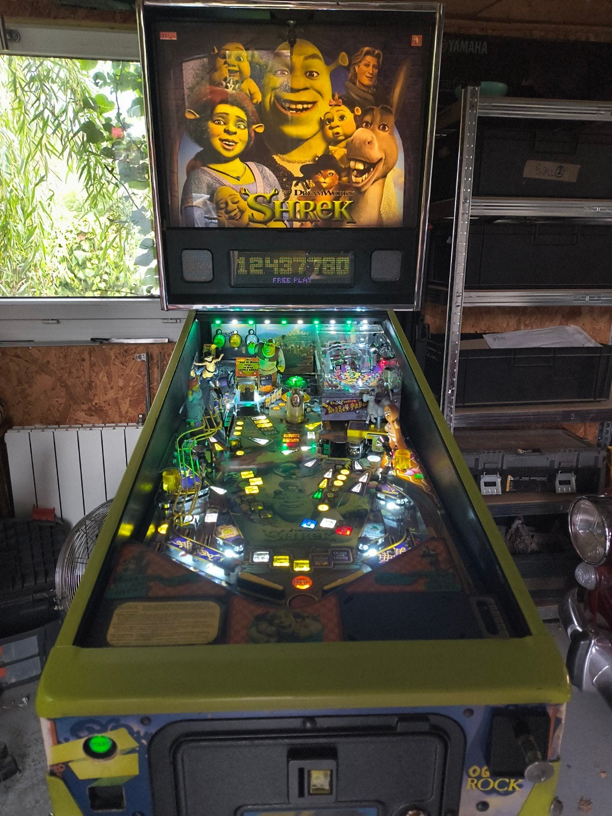 flipper SHREK stern. écran couleur., Collections, Comme neuf, Enlèvement, Imprimante matricielle, Flipper (jeu)