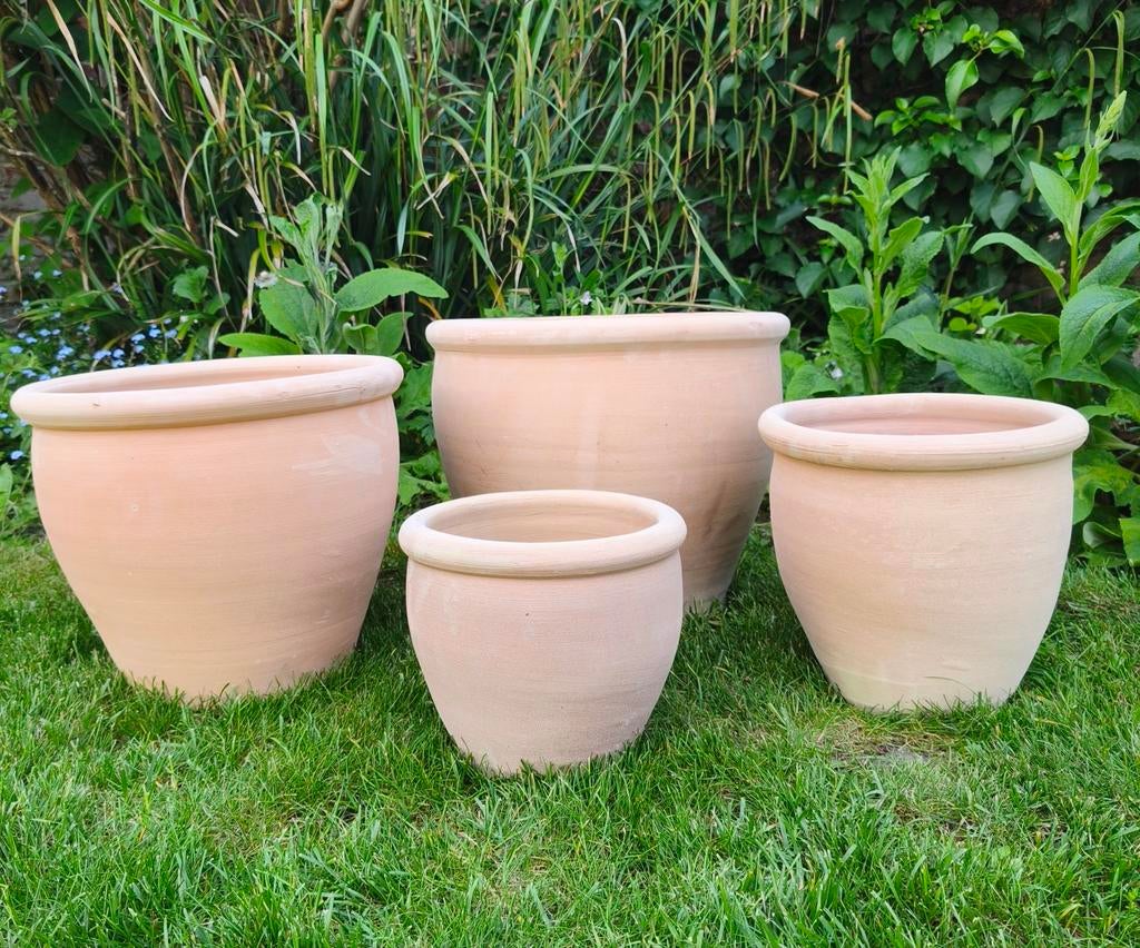 Nouveau set de pots de fleurs en terre cuite — 4 pièces, Enlèvement, Terracotta, Balcon