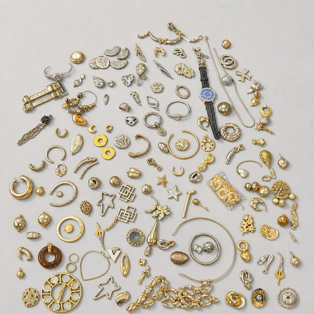 Projet d'artisanat de bijoux vintage de couleur or, Enlèvement ou Envoi, Neuf, Bracelet à breloques