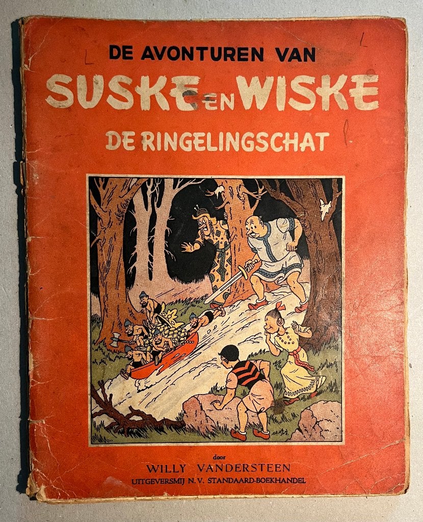 SUSKE EN WISKE -  DE RINGELINGSCHAT, Eén stripboek, Ophalen, Gelezen, Studio Vandersteen