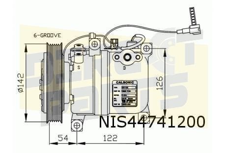 Nissan Primera P10/ 100NX / Serena (1.6 / 2.0) compressor AC, Neuf, -, -, Nissan