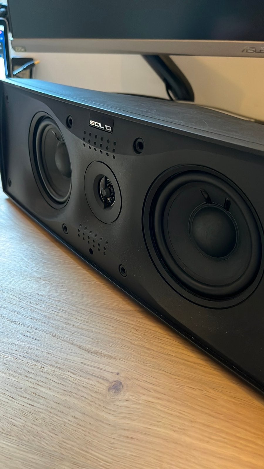 Solid (b&w) center speaker, Audio, Tv en Foto, Ophalen, Gebruikt, Center speaker