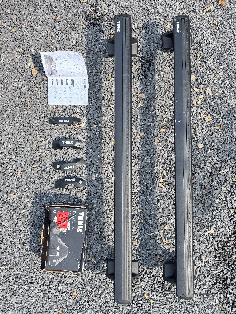 Barres de toit Thule WingBar Evo 127 + Evo Clamp (Audi Q2), Enlèvement, Utilisé