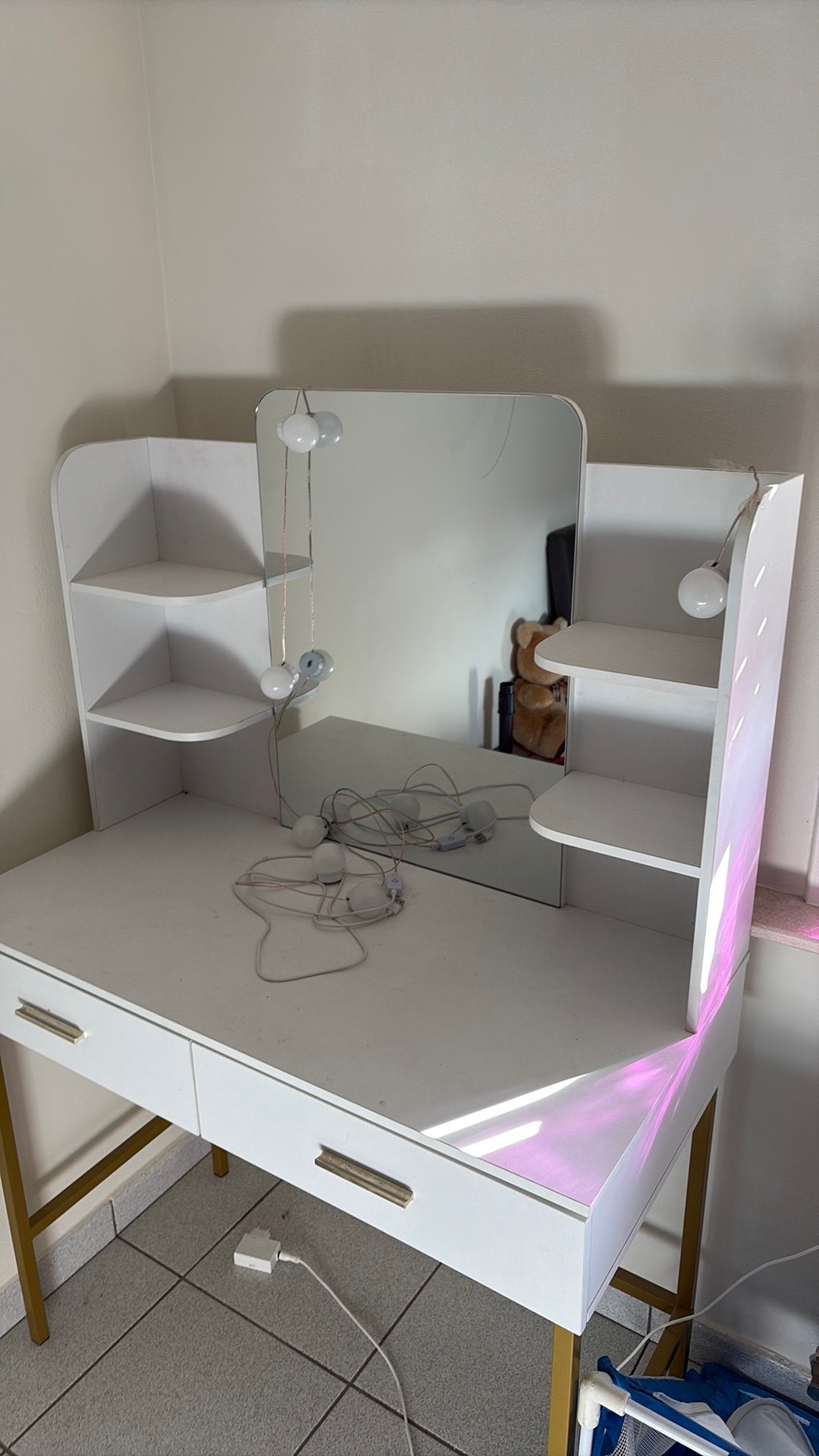 Make up tafel - kaptafel, Huis en Inrichting, Ophalen, 100 tot 150 cm, 50 tot 100 cm, Zo goed als nieuw