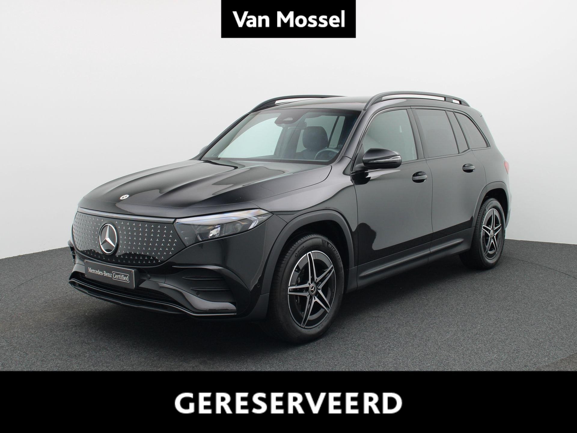 Mercedes-Benz EQB 250+ AMG Line + PANORAMISCH DAK + BURMESTE, Auto's, Dealer onderhouden, Stof, Gebruikt, Zwart