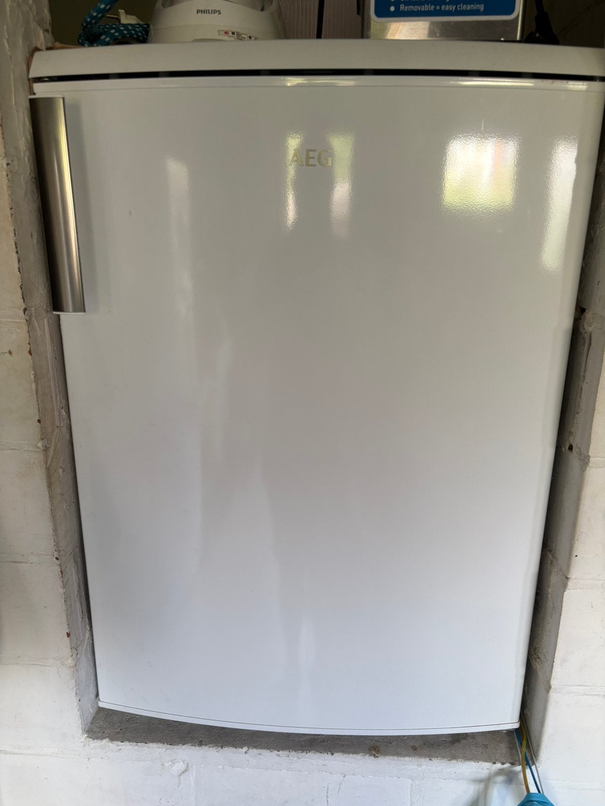 Réfrigérateur AEG, Electroménager, Avec compartiment congélateur, 85 à 120 cm, Comme neuf, Enlèvement