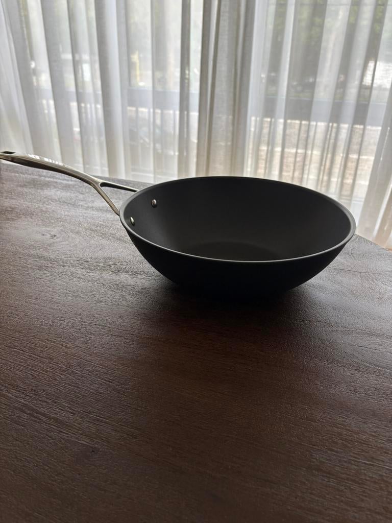 Nieuwe Demeyere Alu Pro 5 Wokpan - 30 cm, Huis en Inrichting, Ophalen, Nieuw, Wok, Keramische plaat