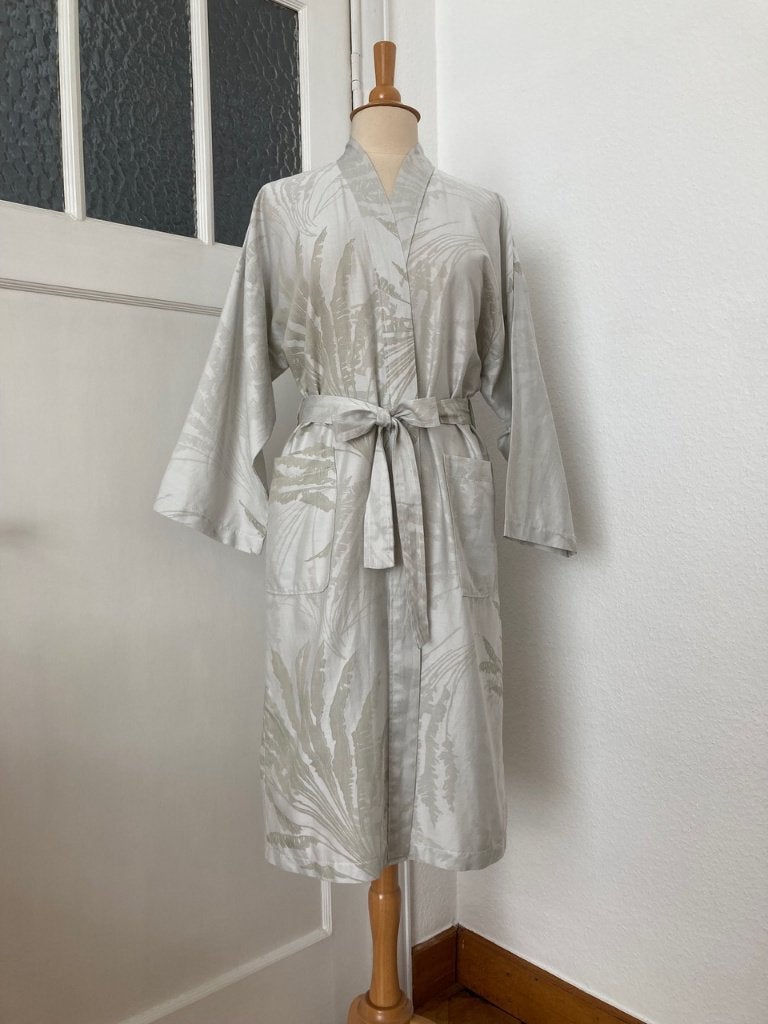 Kimono Yves Delorme « Palmea », Enlèvement ou Envoi, Gris, Peignoir