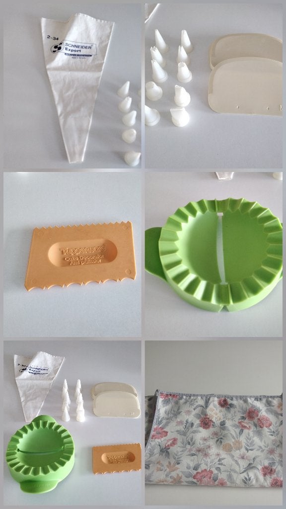 Poche à douilles /cornes pâtisserie /moule Tupperware/.., Enlèvement ou Envoi, Comme neuf, Orange