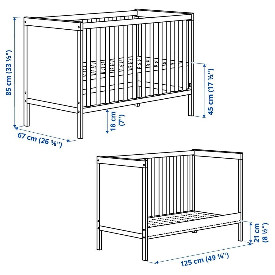 3 witte baby/peuter bedjes, Huis en Inrichting, Ophalen