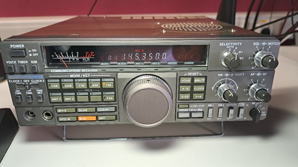 Kenwood R-5000 met 4 filters, VHF RX, A/B Antenne mod en VS1, Télécoms, Enlèvement ou Envoi, Utilisé, Récepteur