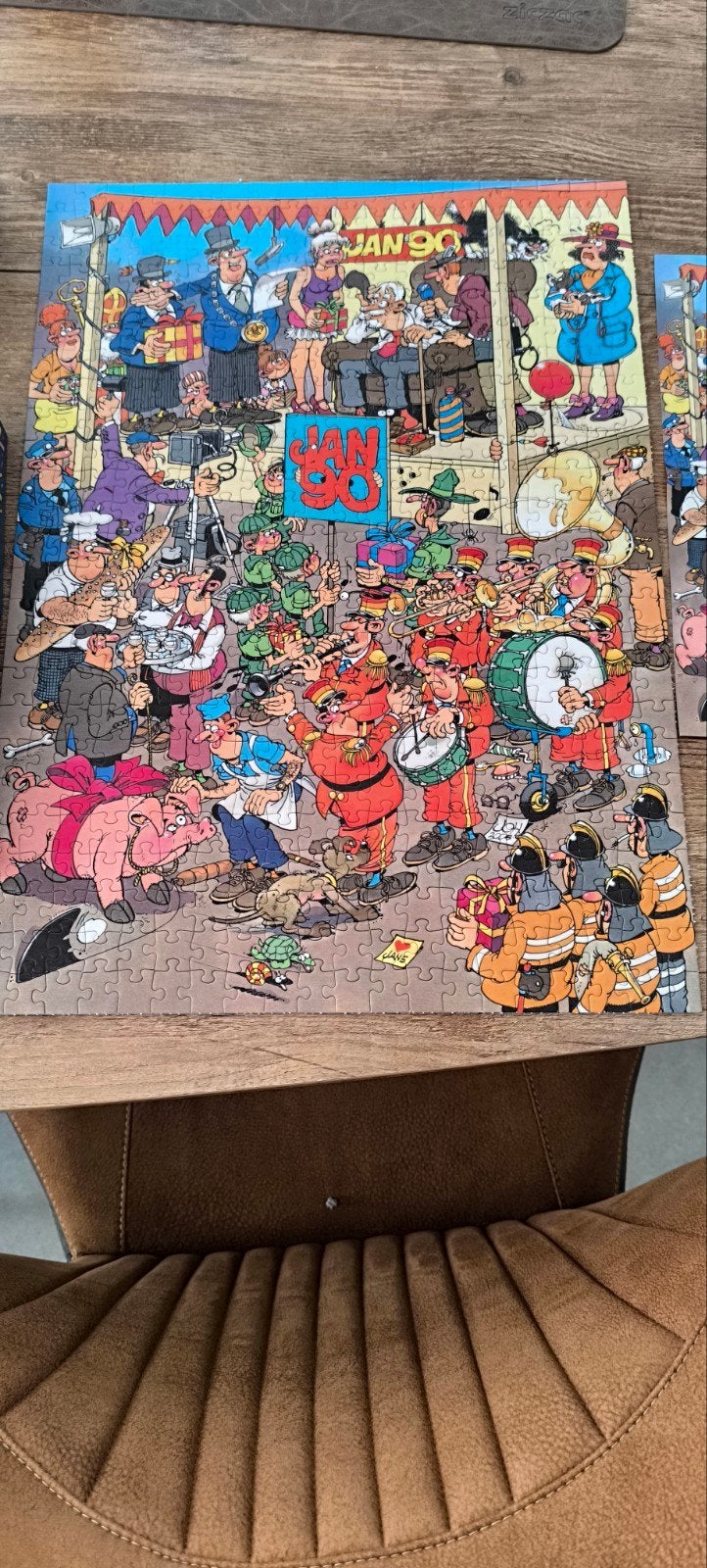 Jan van Haasteren Joyeux 90e puzzle ! , 500 pièces, Hobby & Loisirs créatifs, Enlèvement ou Envoi, 500 à 1500 pièces, Comme neuf