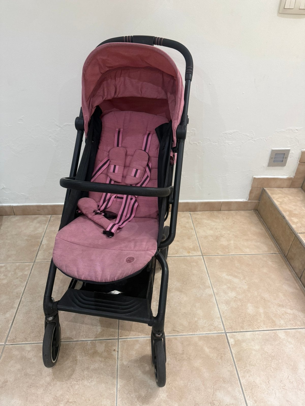 Poussette Cybex Eezy S Twist+2 – Rose, Enlèvement, Utilisé, Autres marques, Dossier réglable
