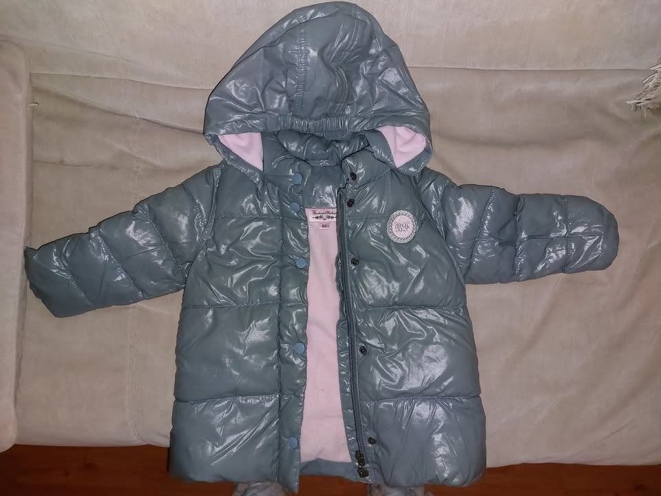 Manteau très chaud capuche 9-15 mois, Enlèvement ou Envoi, Manteau